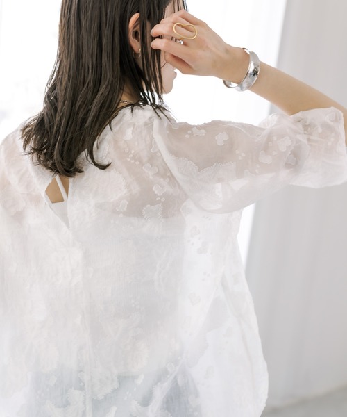 「mystic」 7分袖ブラウス FREE ベージュ レディース_画像7