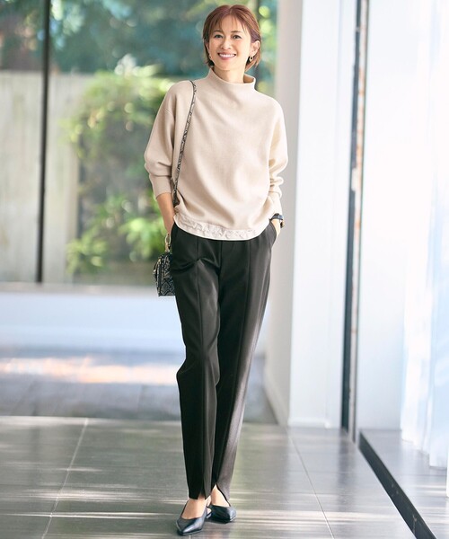 自由区（ジユウク） パンツ ジョーゼットニット パンツ レディース