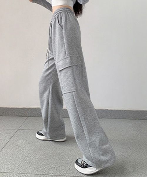 DAY CLOSET ワイドパンツ スウェットパンツ ジャージ 「大きいサイズ有