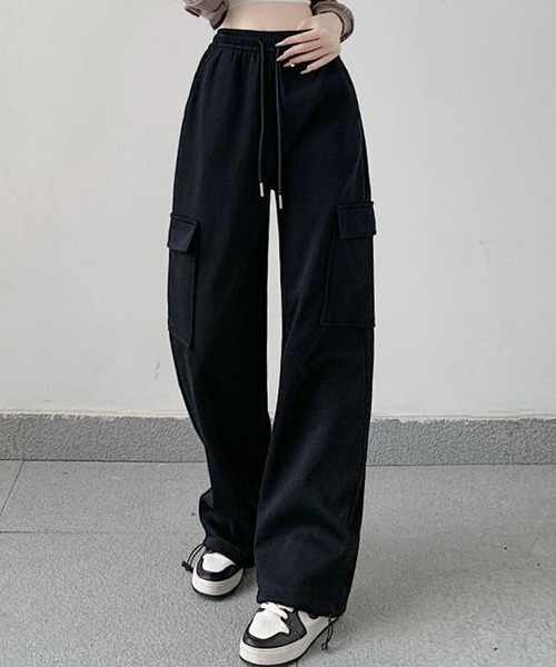 DAY CLOSET ワイドパンツ スウェットパンツ ジャージ 「大きいサイズ有