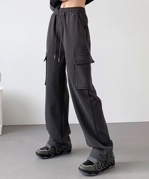 DAY CLOSET ワイドパンツ スウェットパンツ ジャージ 「大きいサイズ有