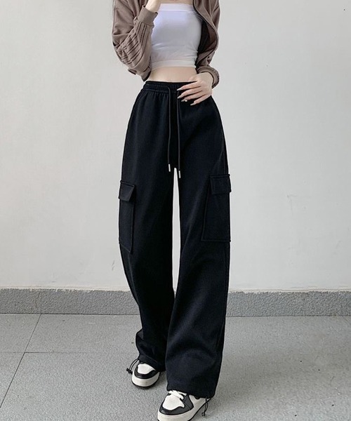 DAY CLOSET ワイドパンツ スウェットパンツ ジャージ 「大きいサイズ有