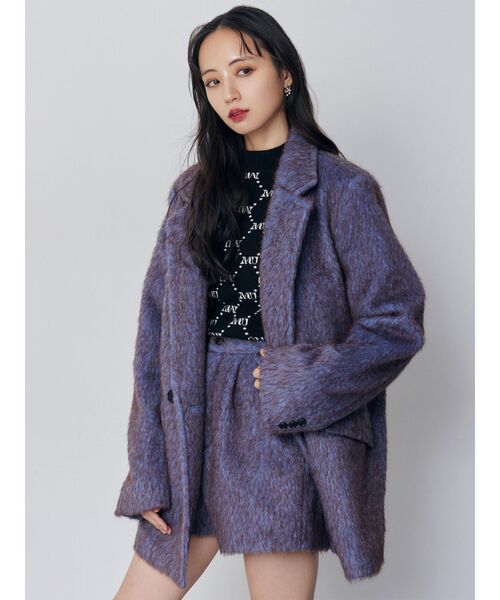 MURUA（ムルーア） パンツ 「セットアップ対応」シャギーショート