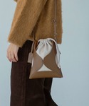 ショルダーバッグ バッグ カットワークエコレザ...の詳細画像2