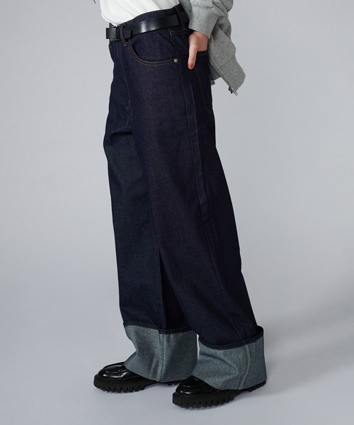 「ONCILY」 スキニーデニムパンツ SMALL インディゴブルー メンズ_画像4