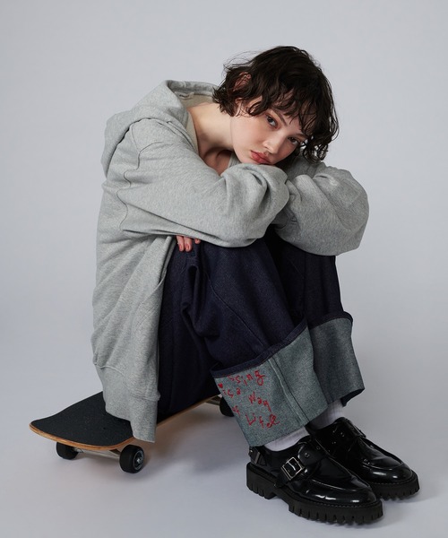 「ONCILY」 スキニーデニムパンツ SMALL インディゴブルー メンズ_画像7