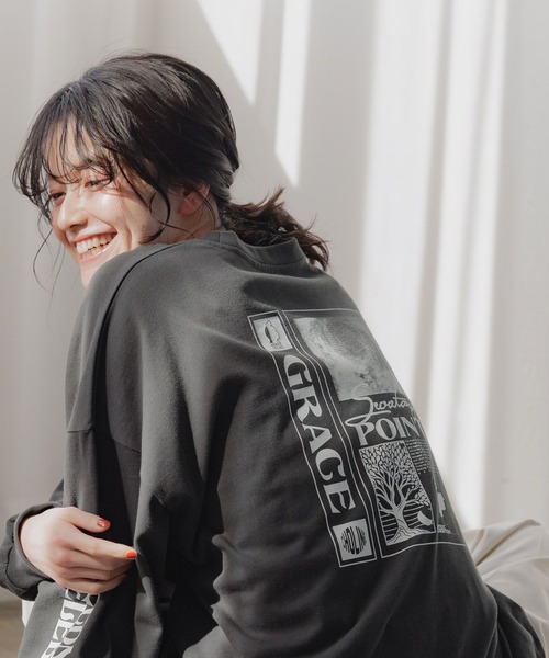 niko and…（ニコアンド） スウェットカットソー FREE オフホワイト