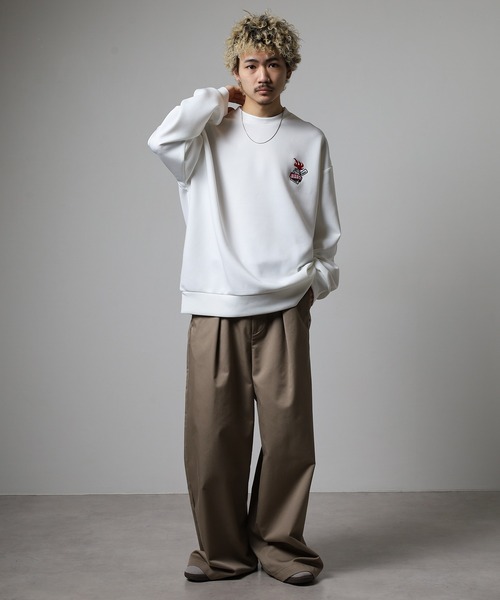 ラフアンドスウェル　ダンボールニット トレーナー L rough&swell ラフアンドスウェル スウェット ダンボールニット メンズ