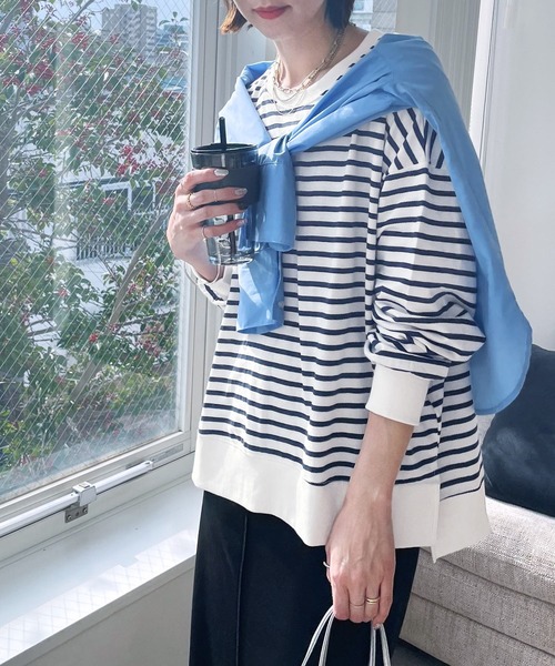 「reca」 長袖カットソー FREE ブラック系その他 レディース_画像6