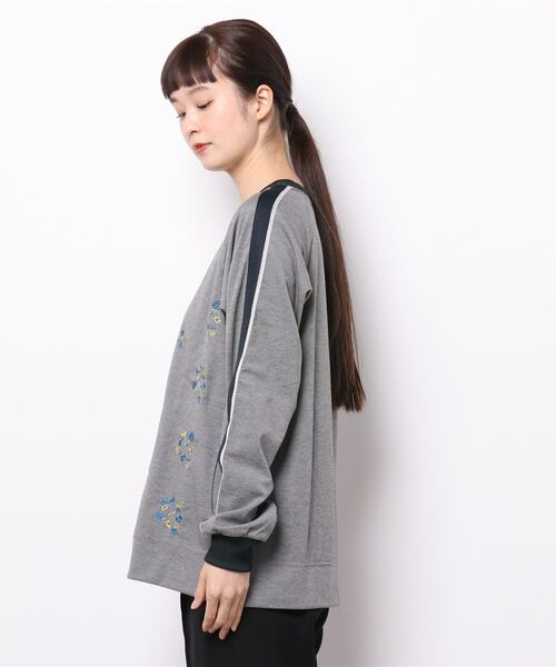 「H.A.K」 長袖カットソー FREE ネイビー レディース_画像2