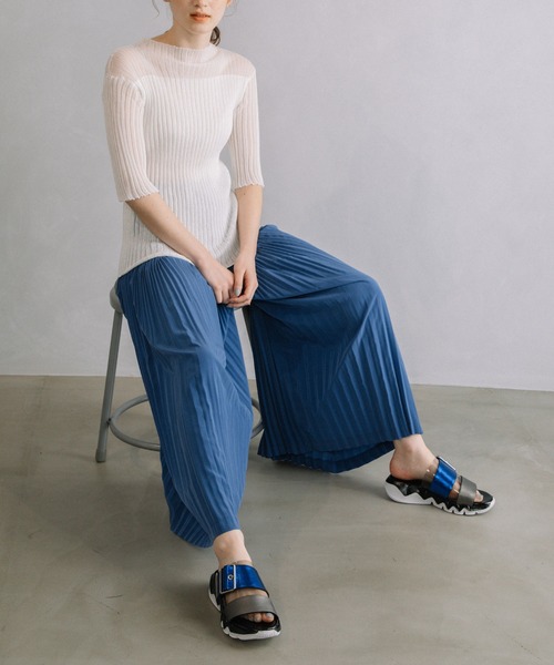 「MARECHAL TERRE」 パンツ MEDIUM ブルー レディース_画像4