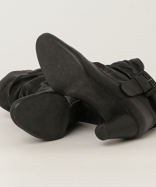 新品　未使用　ツモリチサト　ブーツ　黒　ブーティ　ヒール　ブラック ツモリチサト ウォーク tsumori chisato WALK バックゴアショート