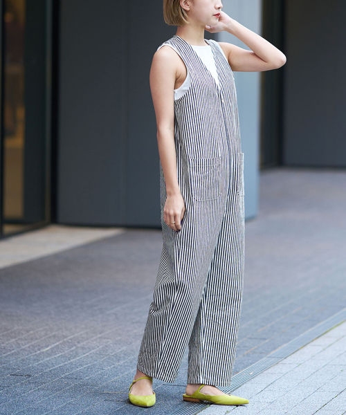 「IENA LA BOUCLE」 オールインワン 38 ネイビー レディース_画像2