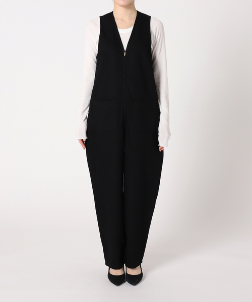 「IENA LA BOUCLE」 オールインワン 38 ネイビー レディース_画像6