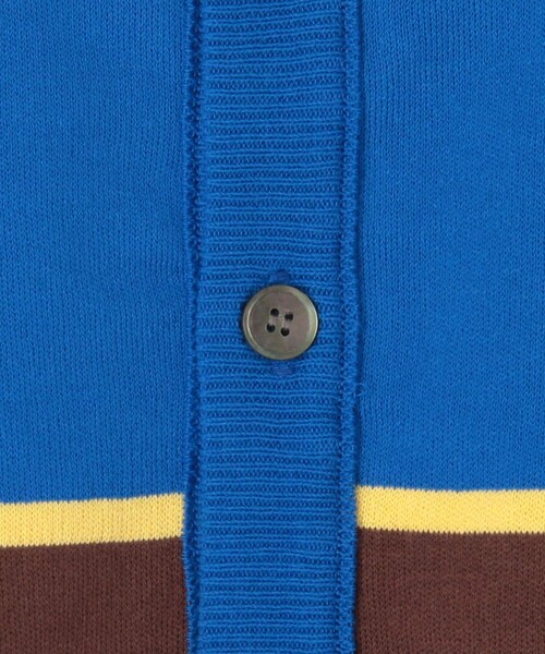 [MACPHEE] вязаный кардиган S оттенок голубого прочее 2 женский 