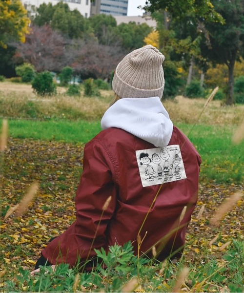 SNOOPY×OLD BETTY'S ブルゾン ジャンバー SNP Nylon Coach Jacket