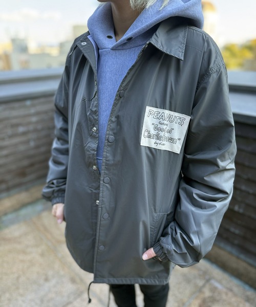 SNOOPY×OLD BETTY'S ブルゾン ジャンバー SNP Nylon Coach Jacket