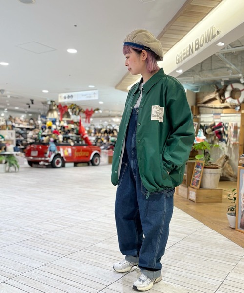 SNOOPY×OLD BETTY'S ブルゾン ジャンバー SNP Nylon Coach Jacket