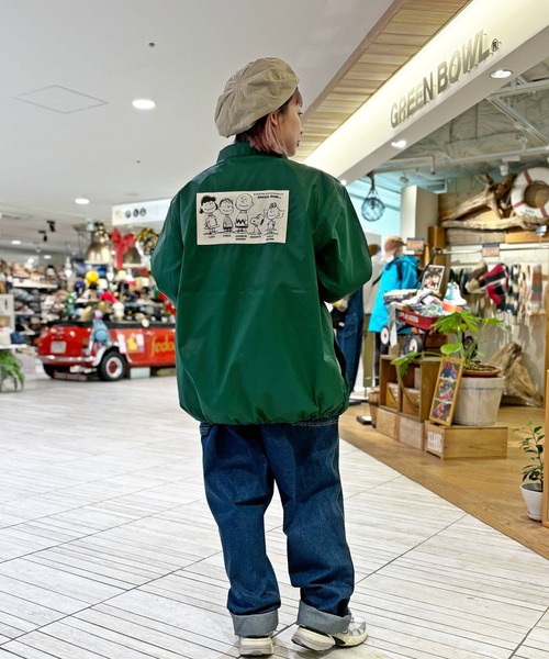 SNOOPY×OLD BETTY'S ブルゾン ジャンバー SNP Nylon Coach Jacket