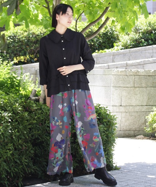 「H.A.K」 長袖シャツ FREE オフホワイト レディース_画像5