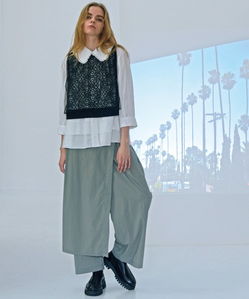 「H.A.K」 長袖シャツ FREE オフホワイト レディース_画像6