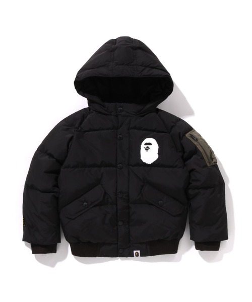 A BATHING APE BAPE KIDS ダウン　90サイズ A BATHING APE（アベイシングエイプ） ダウン アウター BAPE HOODIE