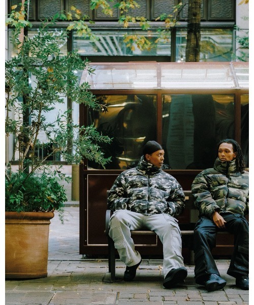 BREATH ダウンジャケット ダウン CAMO DOWN JACKET メンズ : ZOZOTOWN