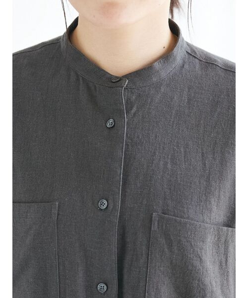 「CRAFT STANDARD BOUTIQUE」 半袖ブラウス FREE ネイビー レディース_画像6