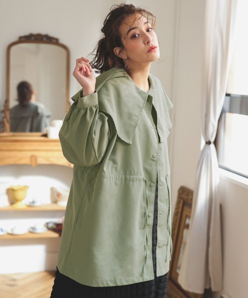 「DONOBAN」 マウンテンパーカー F カーキ レディース_画像6