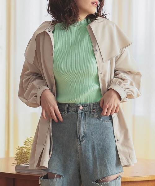 「DONOBAN」 マウンテンパーカー F カーキ レディース_画像7