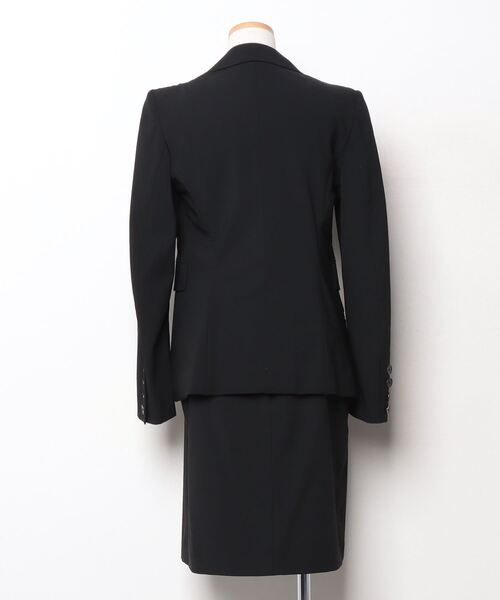 【美品】 DONNA KARAN ダナギャラン フォーマル スカートセットアップ DKNY（ダナ・キャラン・ニューヨーク） スカートスーツ 4 ブラック