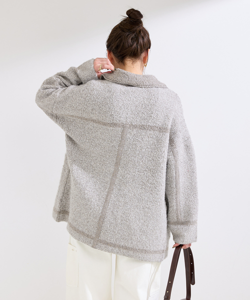 gigot フード　ジャケット　カーディガン　ウール gigot | gigot & melange – Online Store
