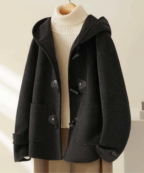 ダッフルコート コート ダッフルショートコート レディース : ZOZOTOWN