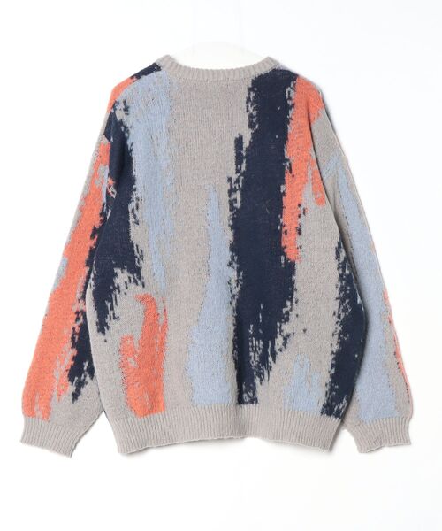 「EMMA CLOTHES」 長袖ニット M グレー メンズ_画像2