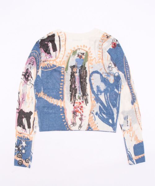「Desigual」 長袖ニット S ホワイト レディース_画像2