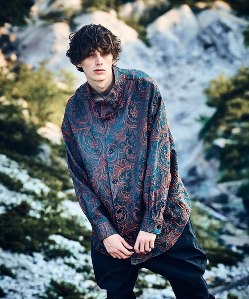 新品未使用 glamb グラム ペイズリー柄 S glamb（グラム） 長袖シャツ M ブラック メンズ : ZOZOTOWN Yahoo!店