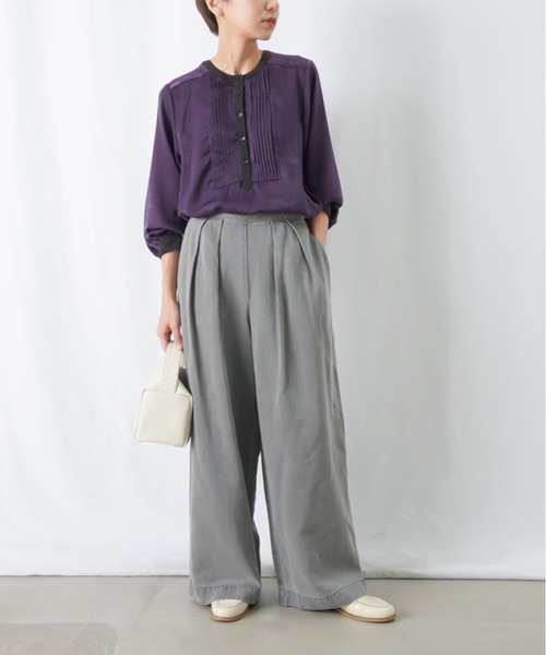 「LUCA/LADY LUCK LUCA」 長袖ブラウス FREE パープル レディース_画像8