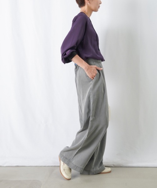 「LUCA/LADY LUCK LUCA」 長袖ブラウス FREE パープル レディース_画像9