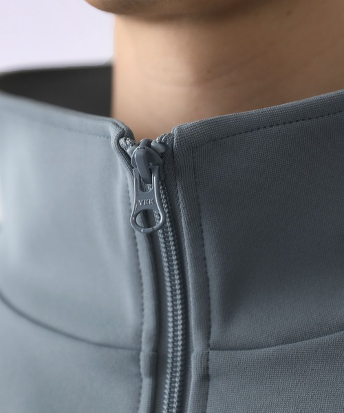 「LILL」 ジャージブルゾン M ブルーグレー メンズ_画像8