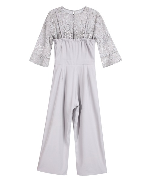 「DRESS PLUS」 オールインワン S ダークカーキ レディース_画像3