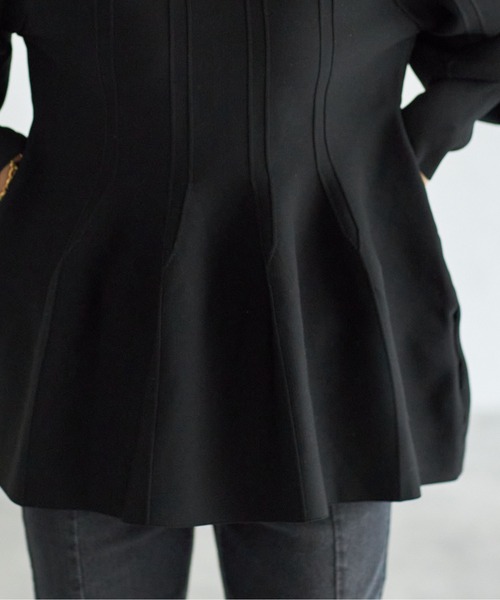 「each」 「Deux Amour」長袖ニット FREE アイボリー レディース_画像3