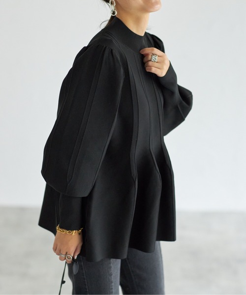 「each」 「Deux Amour」長袖ニット FREE アイボリー レディース_画像7