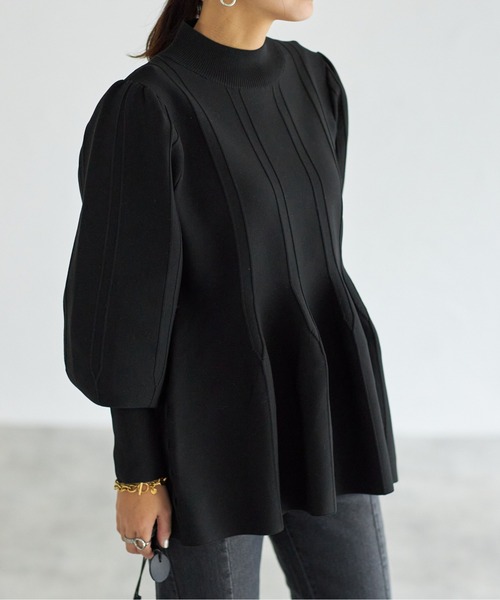 「each」 「Deux Amour」長袖ニット FREE アイボリー レディース_画像8