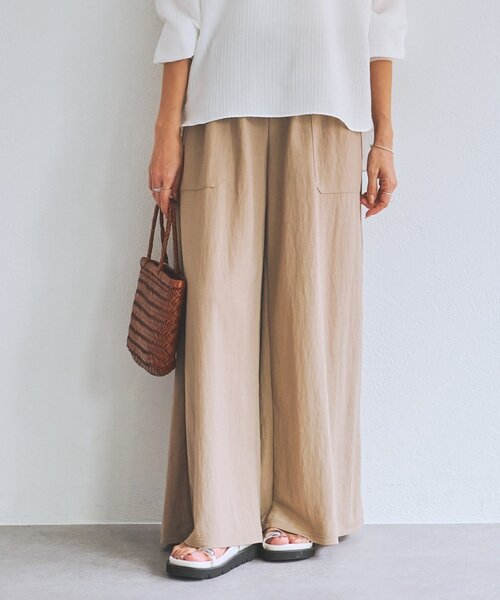 BEARDSLEY（ビアズリー） パンツ ジャージーワイドパンツ レディース