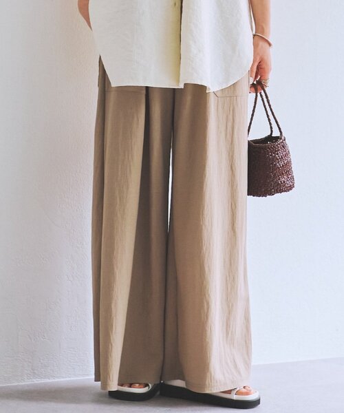 BEARDSLEY（ビアズリー） パンツ ジャージーワイドパンツ レディース