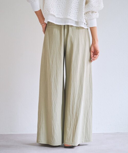 BEARDSLEY（ビアズリー） パンツ ジャージーワイドパンツ レディース