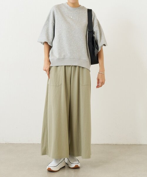 ビアズレイ　ワイドパンツ BEARDSLEY（ビアズリー） パンツ ジャージーワイドパンツ レディース