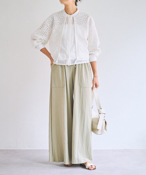 BEARDSLEY（ビアズリー） パンツ ジャージーワイドパンツ レディース