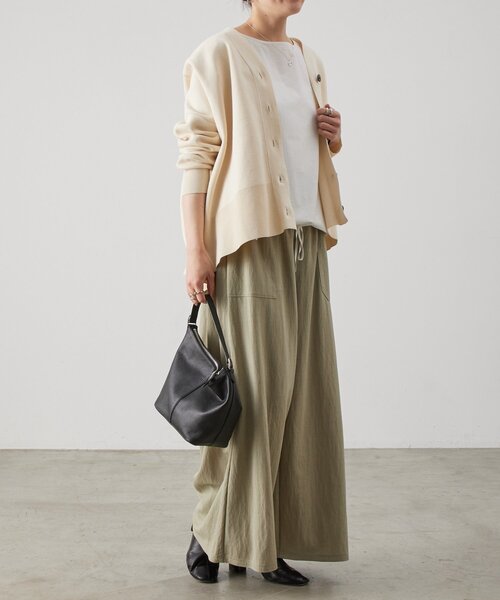 BEARDSLEY（ビアズリー） パンツ ジャージーワイドパンツ レディース