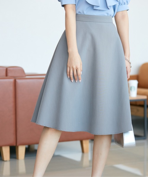 「visage」 フレアスカート L グレー レディース_画像3